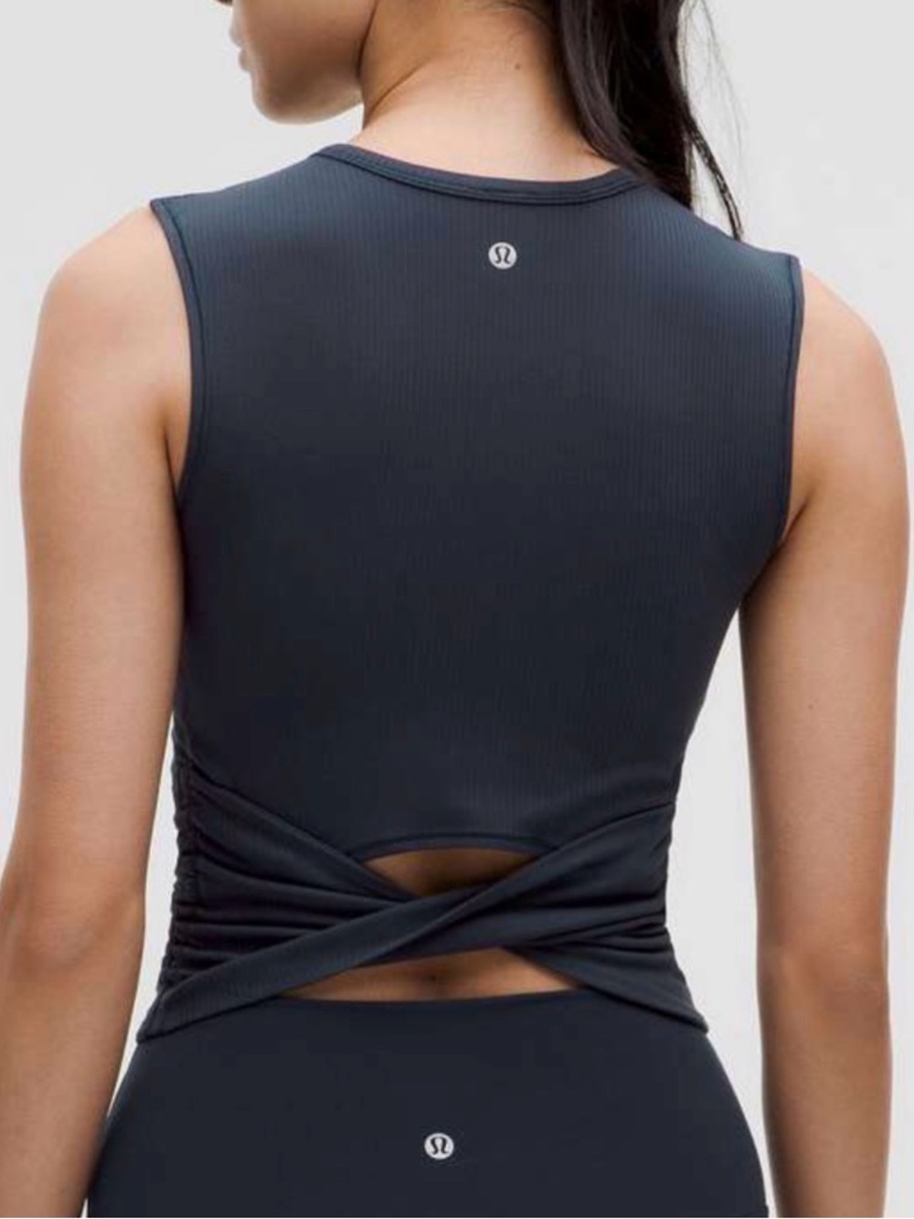 lululemon athletica All it Takes Back-Twist Ribbed Tank Top - Black